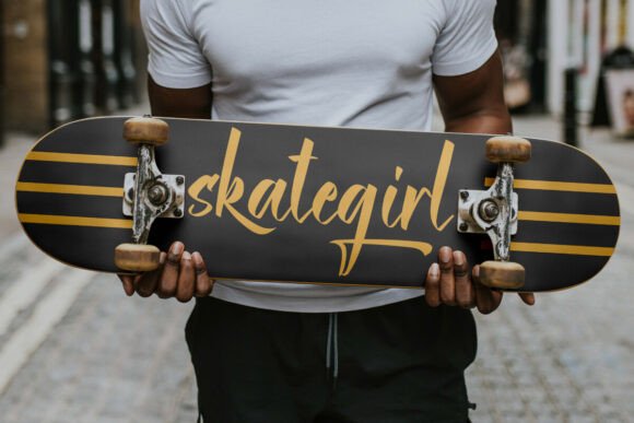 Skate Boarder Font PNG with transparent background - Preview 4