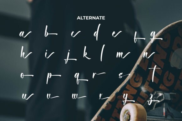 Skate Boarder Font PNG with transparent background - Preview 5