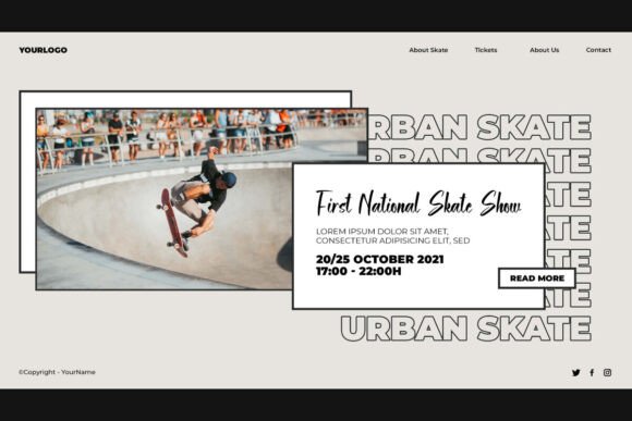 Skate Boarder Font PNG with transparent background - Preview 6
