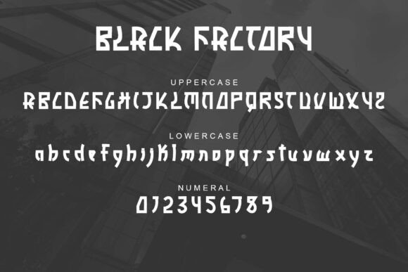 Black Factory Font - Preview 6