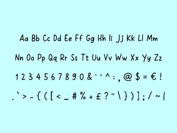 Cheerful Scribbles Font - Preview 1