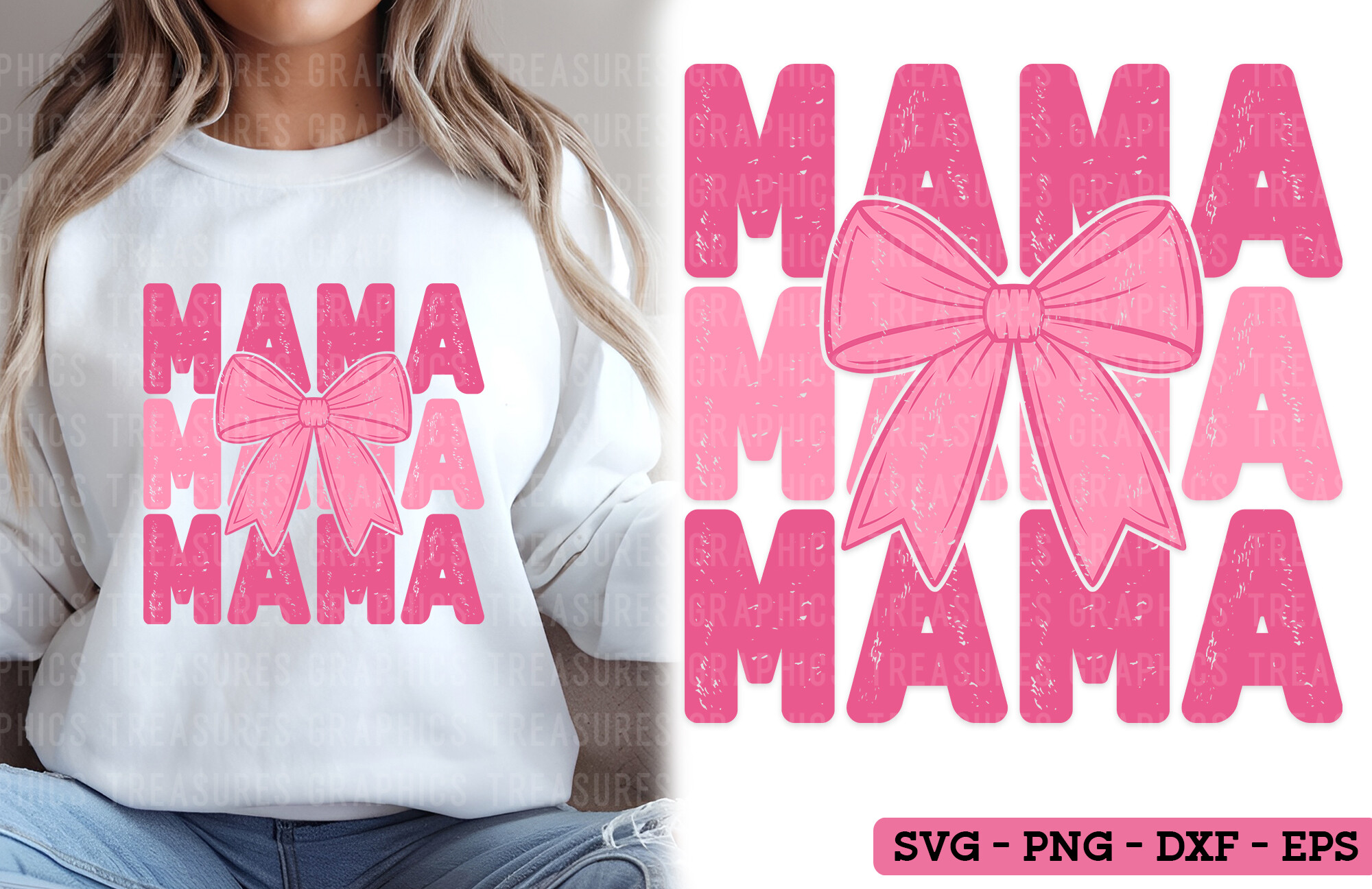 Coquette Mama PNG SVG Mama Sublimation Graphic by GraphicsTreasures ...