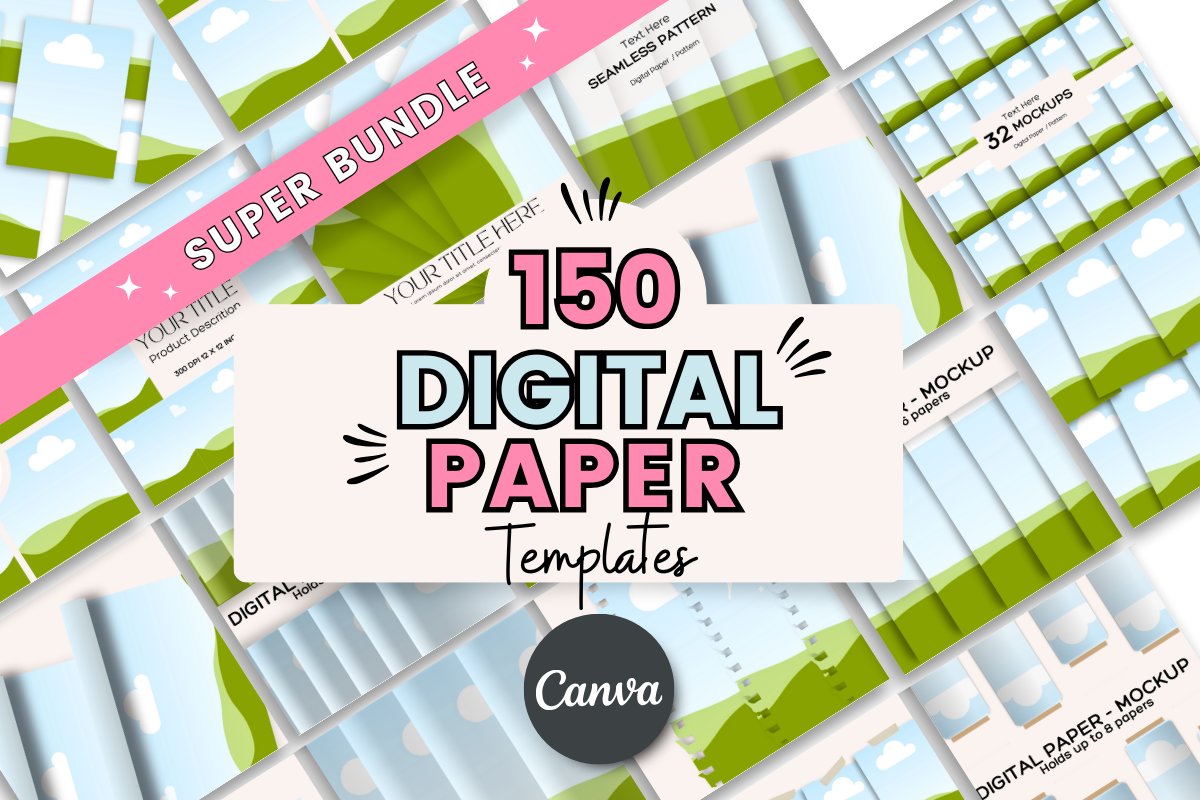 Digital Paper Canva Mockup