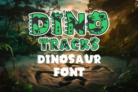 Dino Tracks Font - Preview 1