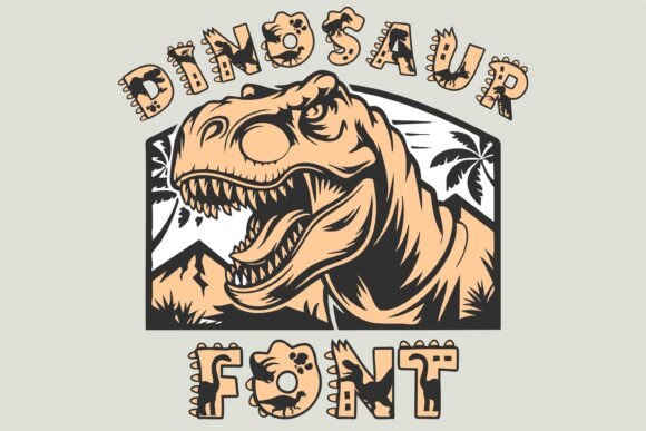 Dino Tracks Font - Preview 2