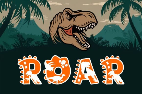 Dino Tracks Font - Preview 3