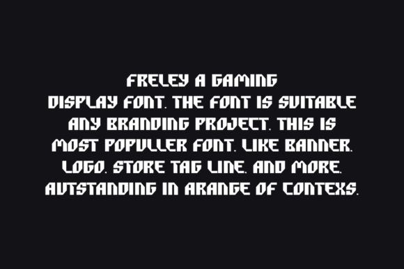 Freley Font PNG with transparent background - Preview 1