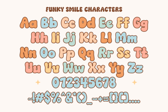 Funky Smile Font PNG with transparent background - Preview 5