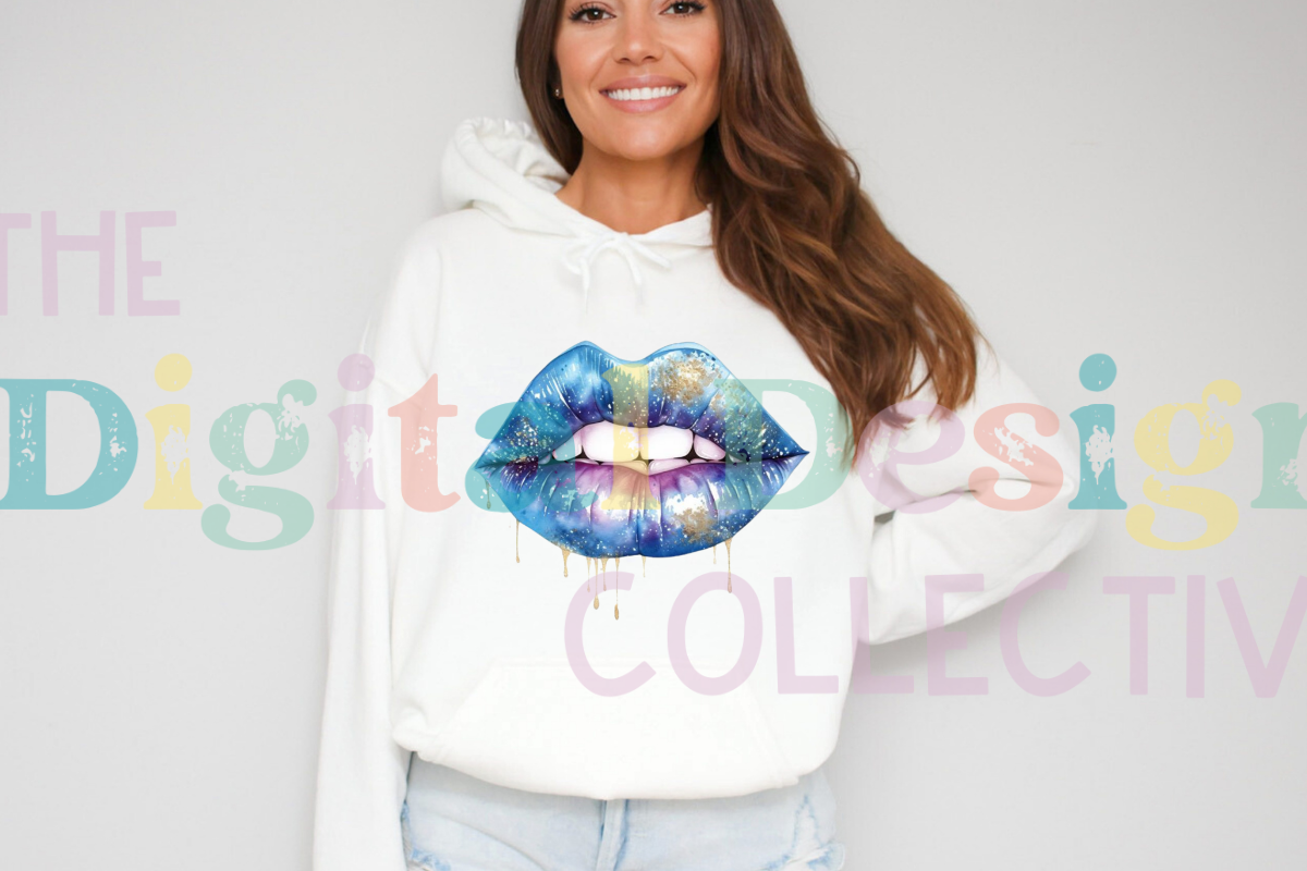 Glitter Lips Clipart Sublimation Png Graphic by lizballew · Creative ...