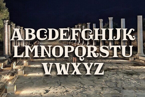 Greeks from the Paradise Font PNG with transparent background - Preview 1