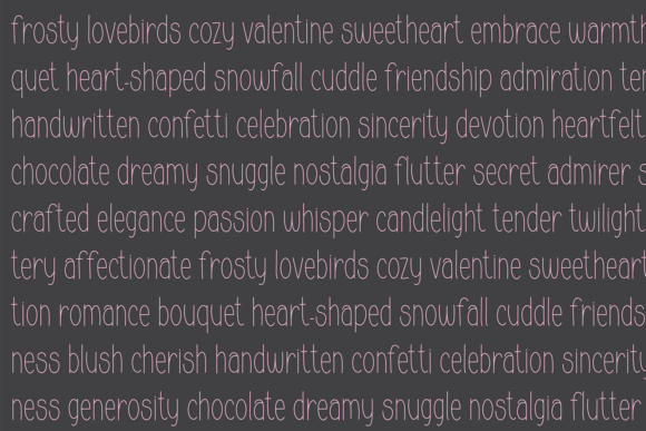 Heart-shaped Font PNG with transparent background - Preview 1