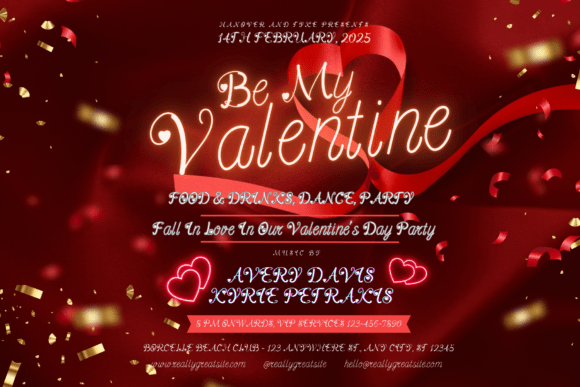 Love Dimension Font PNG with transparent background - Preview 3
