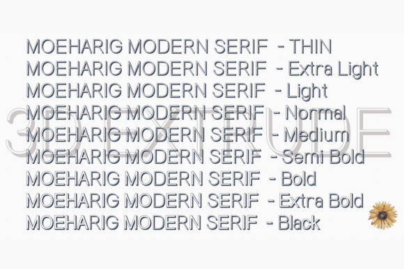Moeharig Font PNG with transparent background - Preview 2