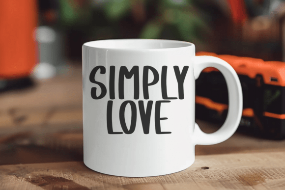 Orange Lovely Font PNG with transparent background - Preview 3