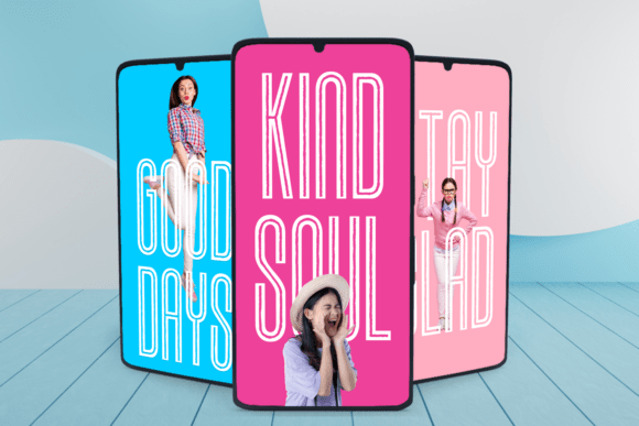 Reaching Font PNG with transparent background - Preview 4