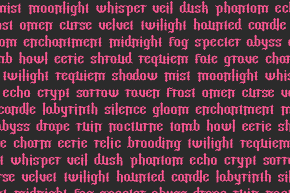 Requiem Font PNG with transparent background - Preview 1