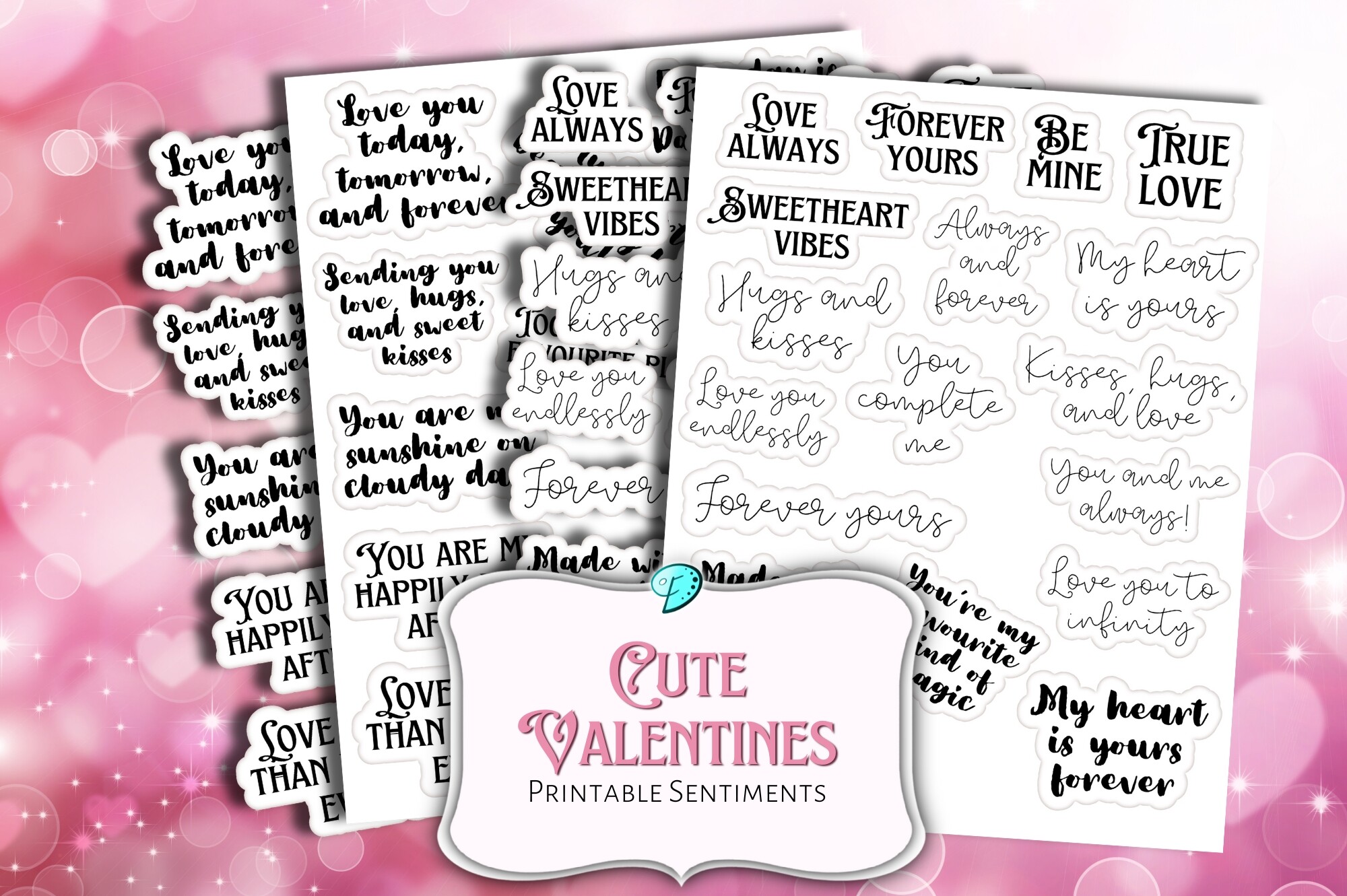 Cute Valentines Printable Sentiments