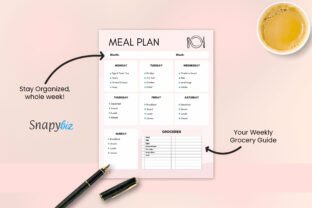 Free Printable Weekly Meal Planner Pdf Graphic by SnapyBiz · Creative ...