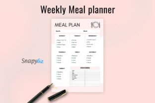 Free Printable Weekly Meal Planner Pdf Graphic by SnapyBiz · Creative ...