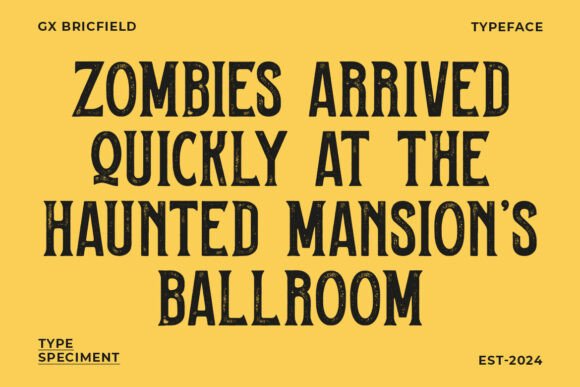 Bricfield Font Font - Preview 1
