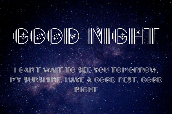 Galaxy Font - Preview 3
