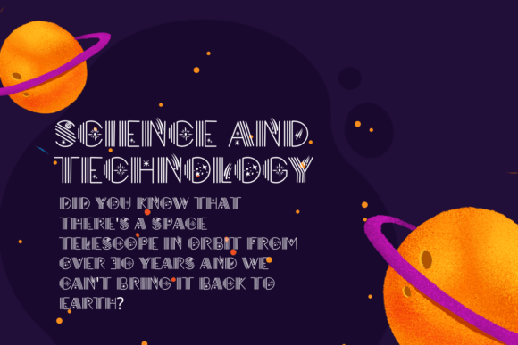 Galaxy Font - Preview 4