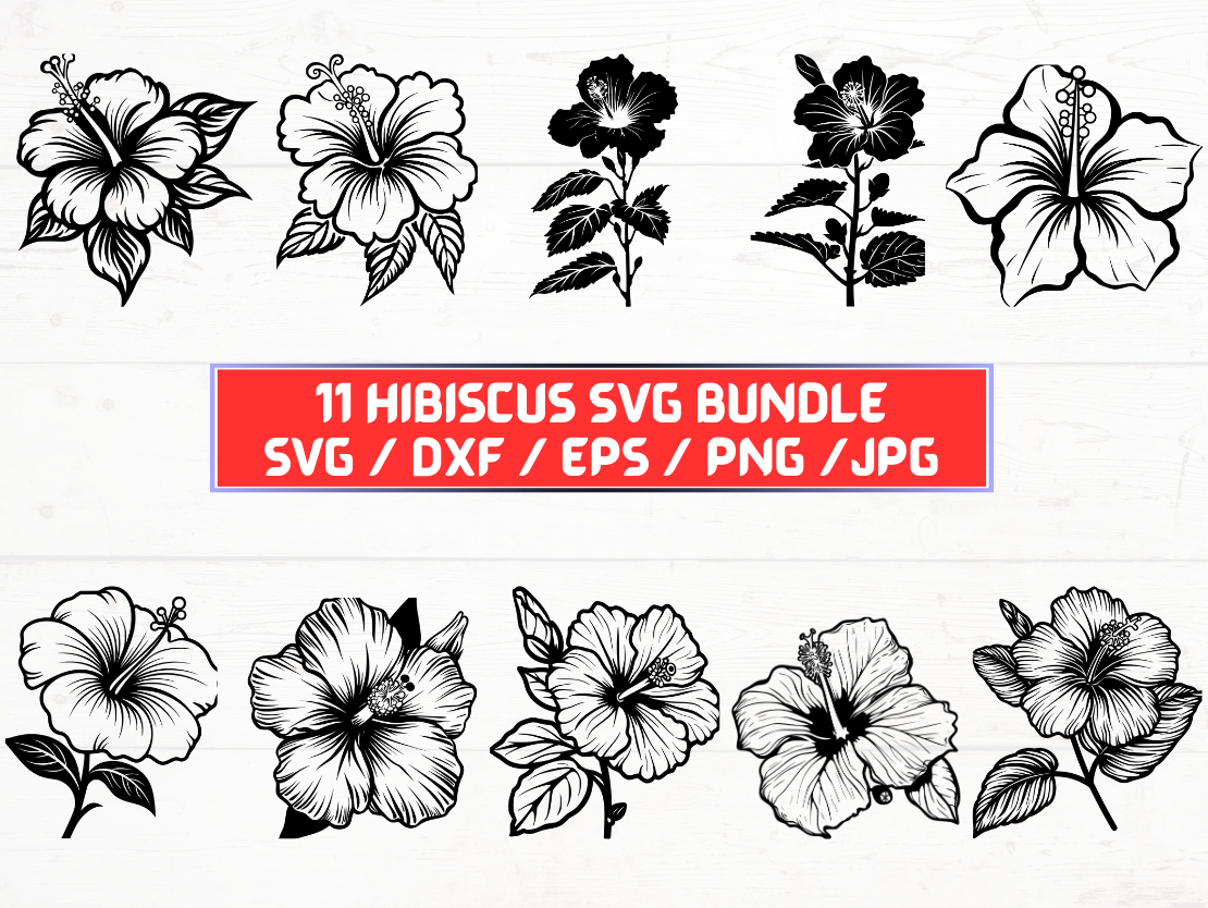Hibiscus Flower SVG Bundle Graphic by KDP INTERIORS MARKET · Creative ...