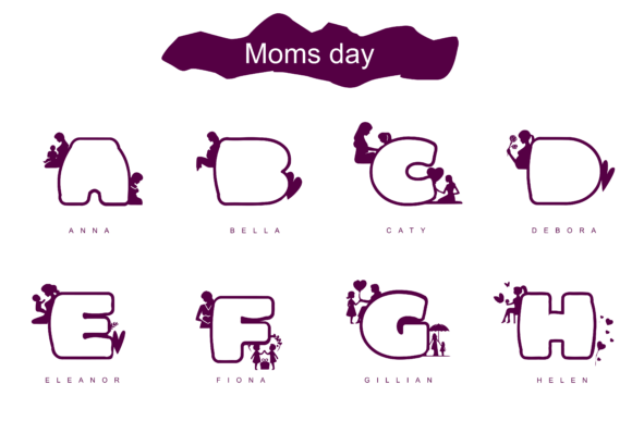 Moms Day Font font preview - 2
