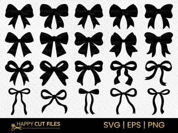 Ribbon Bow Coquette Laser Cut Svg Bundle