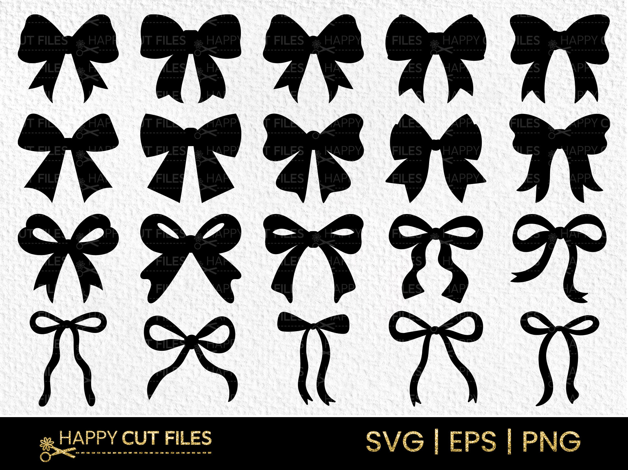 Ribbon Bow Coquette Laser Cut Svg Bundle