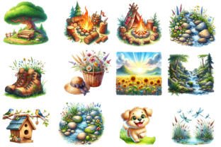 Summer Nature Walk Clipart Graphic by Designworld · Creative Fabrica
