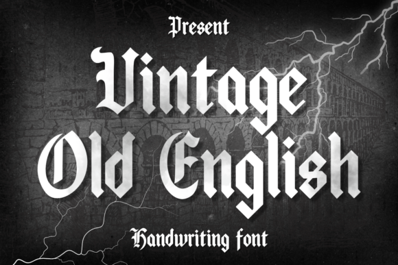 Vintage Old English font