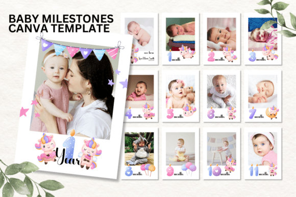 Canva Baby Milestone Template