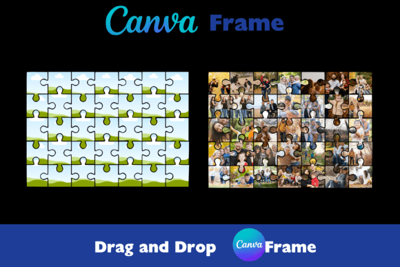 Canva Frame Puzzle Photo Template