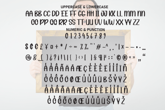 Chubby Blackboard Font PNG with transparent background - Preview 6