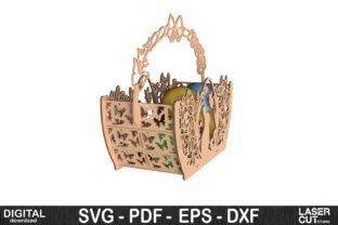 Easter Basket Bundle - Laser Cut SVG · Creative Fabrica