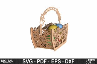 Easter Basket Bundle - Laser Cut SVG · Creative Fabrica