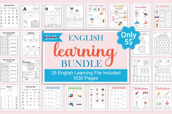 English Learning Bundle – 1000+ Pages
