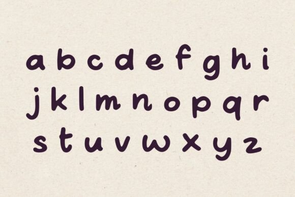 Loopy Scribble Font PNG with transparent background - Preview 3