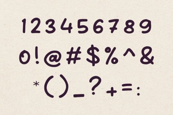 Loopy Scribble Font PNG with transparent background - Preview 4