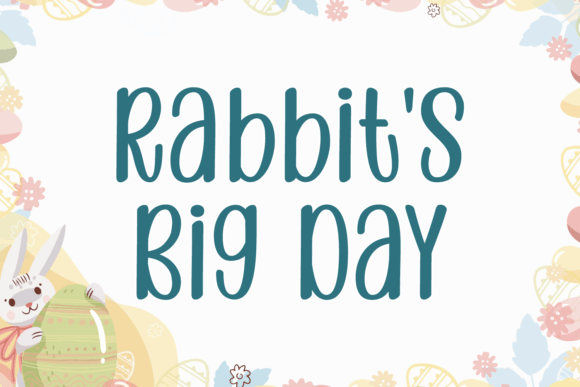 Male Rabbit Font PNG with transparent background - Preview 2