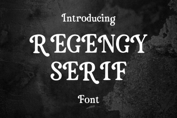 Regency Serif editorial font
