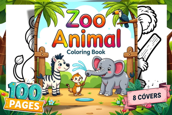 Zoo Animal Coloring Pages for Kids