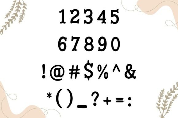 Block Print Font - Preview 4
