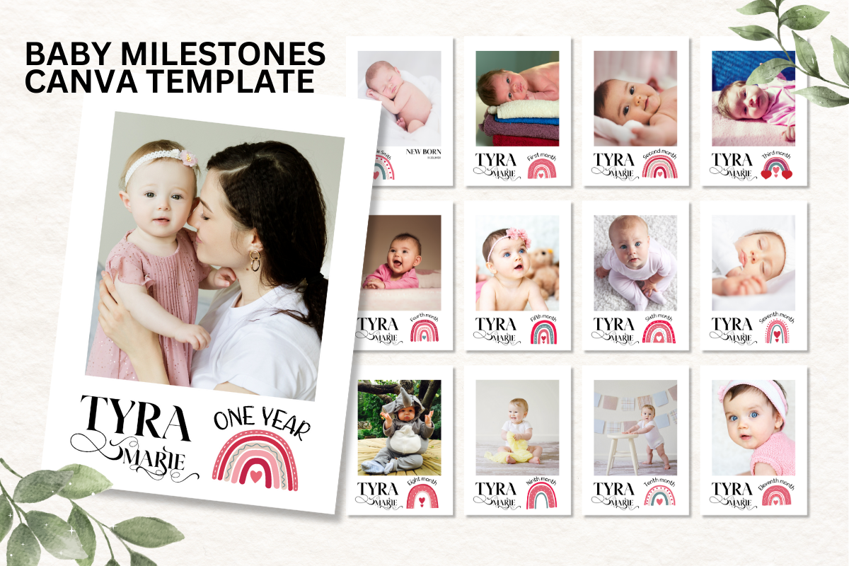 Canva Baby Milestone Template