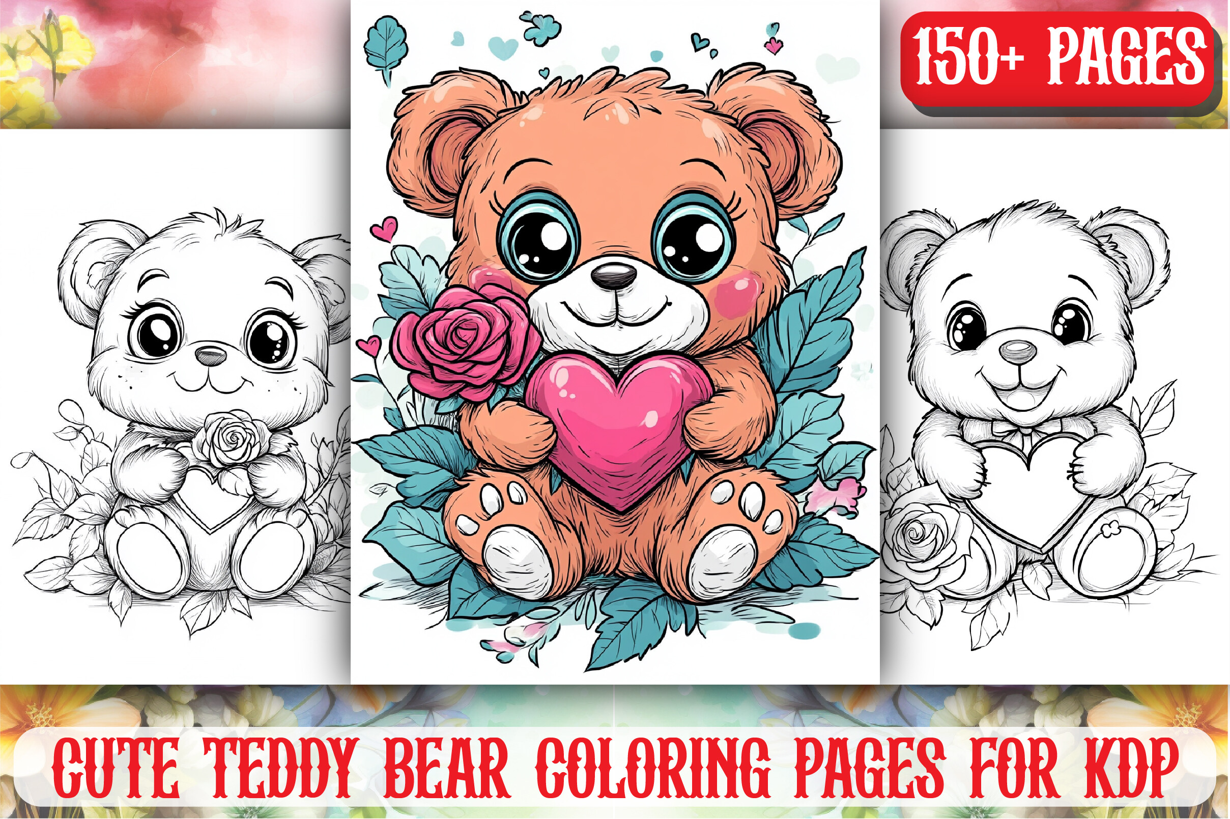 Cozy Teddy Bear Coloring Books and Pages