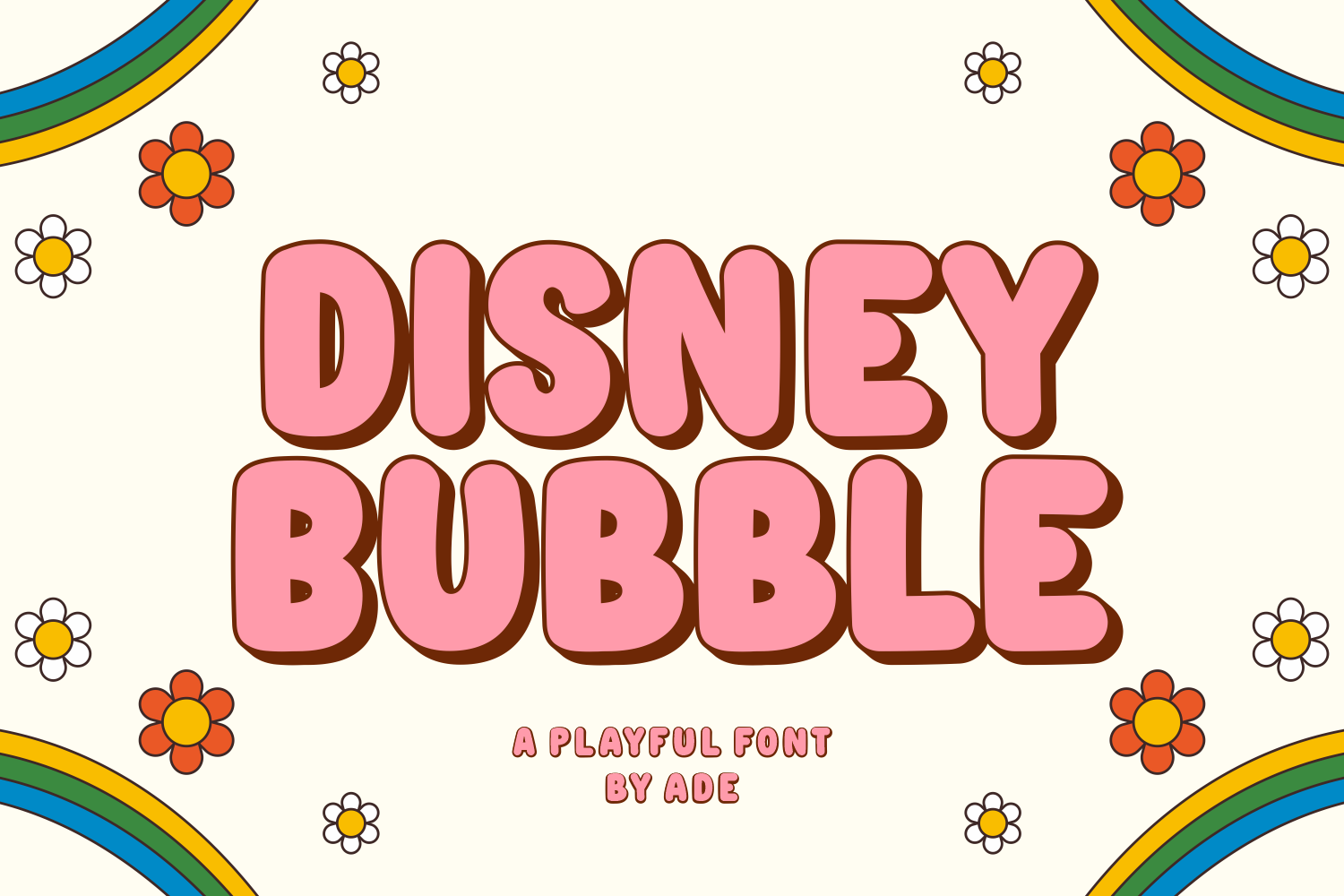 Disney Bubble Font - photo 1