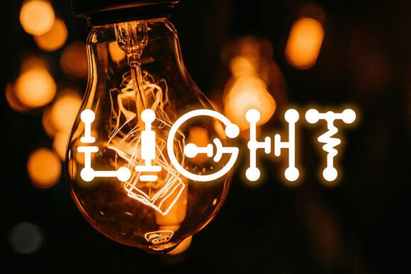 Electro Schematic Font - Preview 1