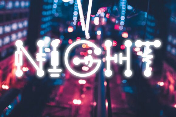 Electro Schematic Font - Preview 4