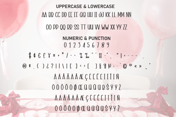 Pink Cutes Font PNG with transparent background - Preview 6